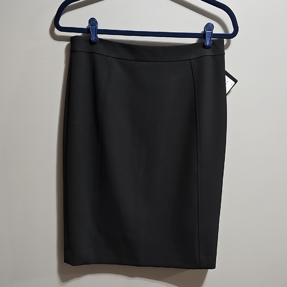Halogen Elegant Black Pencil Skirt
